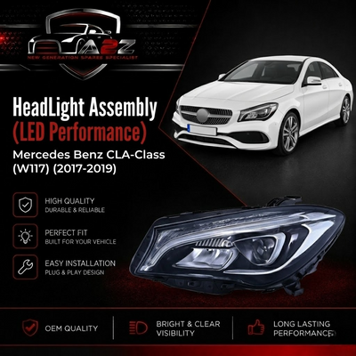 Complete Headlight Assembly (LED Performance) Left A1179067800 & Right A1179069900 Compatible With Mercedes Benz CLA-Class (W117) (2017-2019) Tag No.108