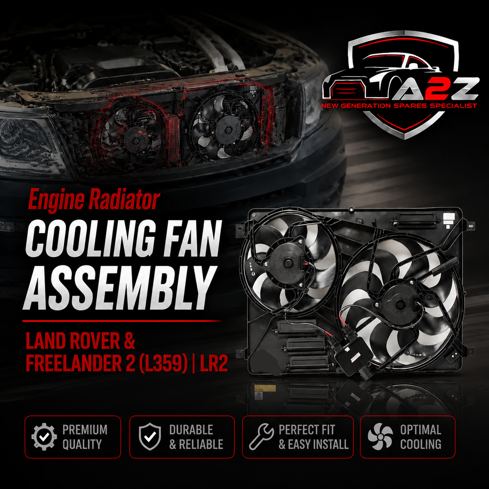 Engine Radiator Cooling Fan Assembly LR011905 & LR002660 Compatible With LAND ROVER & FREELANDER 2 (L359) | LR2