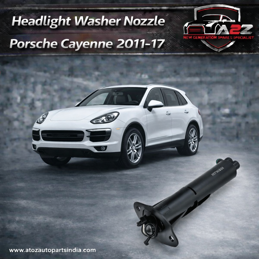 Headlight Washer Nozzle Set Left 95862816110 & Right 95862816210 Compatible With Porsche Cayenne (2011-2017) (2011-2018)