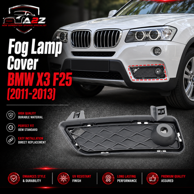 Fog Lamp Cover Left 51117249595 & Right 51117249596 Compatible With BMW X3 (F25) (2011-2013) Tag No.422