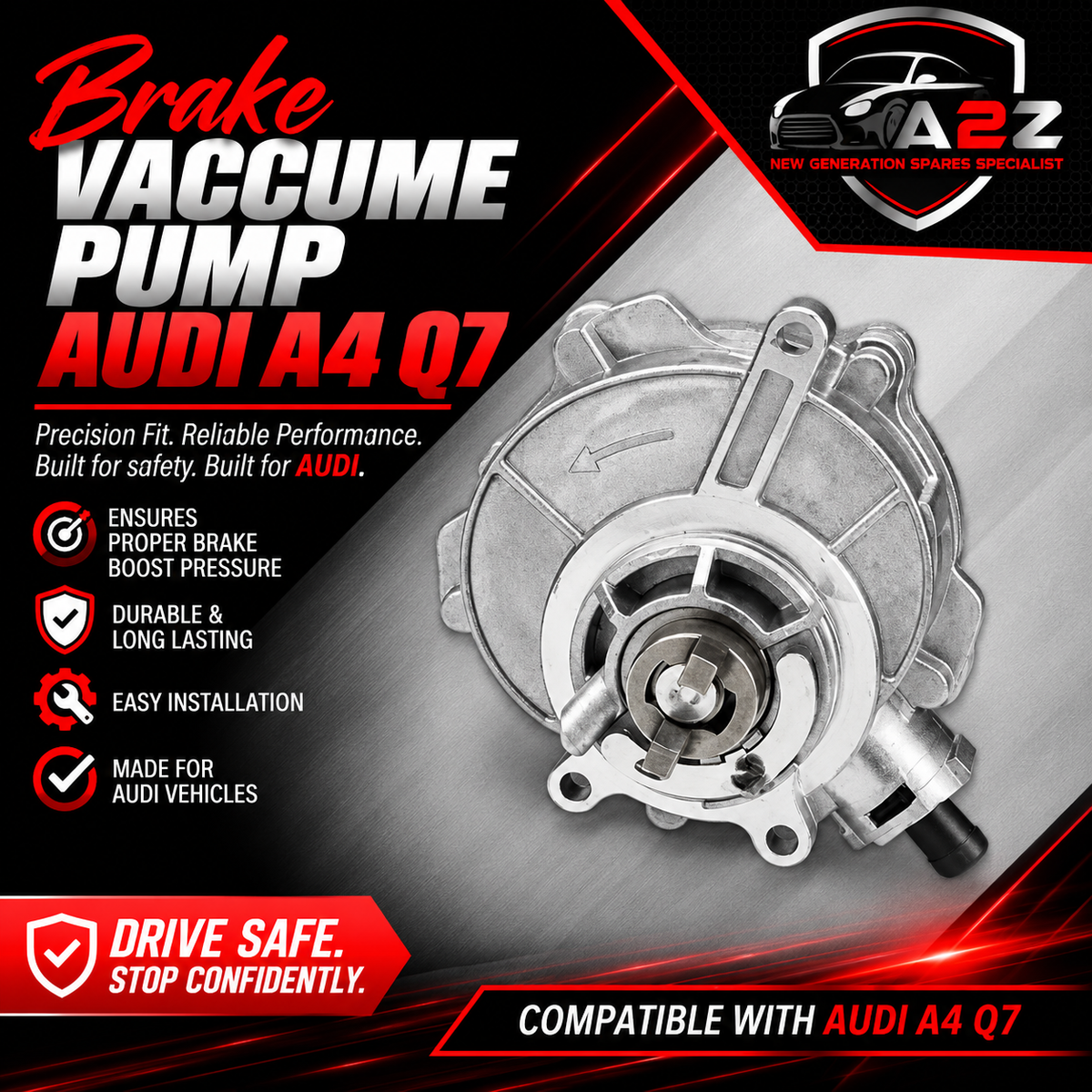 Brake Vaccume Pump 06E145100E Compatible With AUDI A4 Q7