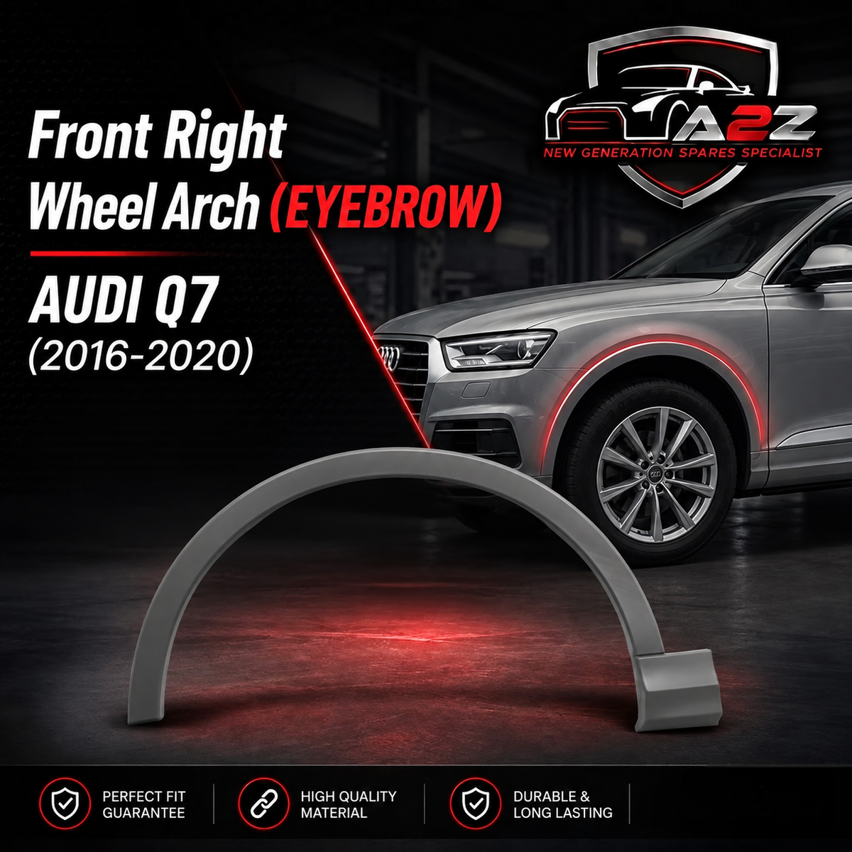 Front Right Wheel Arch (EYEBROW) 4M0853717J Compatible With AUDI Q7 (2016-2020) Tag No.89