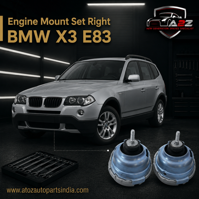 Engine Mount Set Right 22113400336 22113421296 Compatible With BMW X3 E83