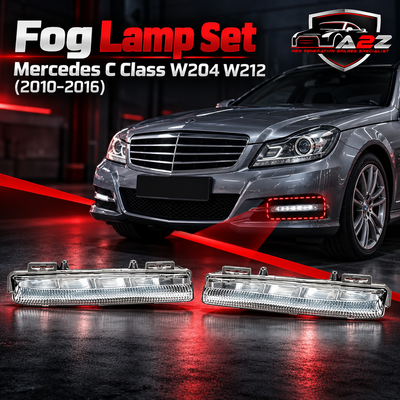 Fog Lamp Set Left 2049089000 Right 2049069000 Compatible With Mercedes C Class W204 W212 (2010-2016) Tag No.101