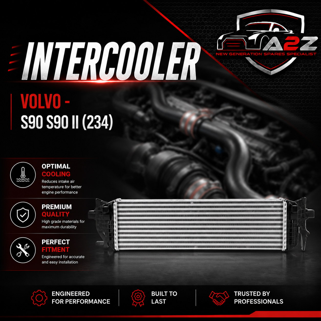 Intercooler 31338306 Compatible With  VOLVO - S90  S90 II (234)