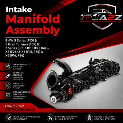 Intake Manifold Assembly 11617811909 7811909 Compatible With BMW 5 Series (F10) & 5 Gran Turismo (F07) & 7 Series (F01, F02, F03, F04) & X3 (F25) & X5 (F15, F85) & X6 (F16, F86)