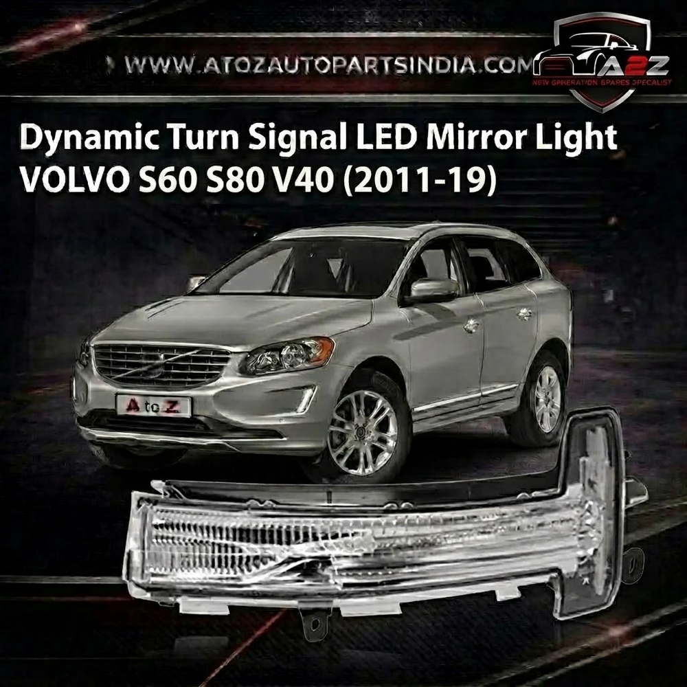 Dynamic Turn Signal LED Mirror Light Left 31402415 & Right 31402416 Compatible with VOLVO S60 S80 V40 Tag-MLV-201