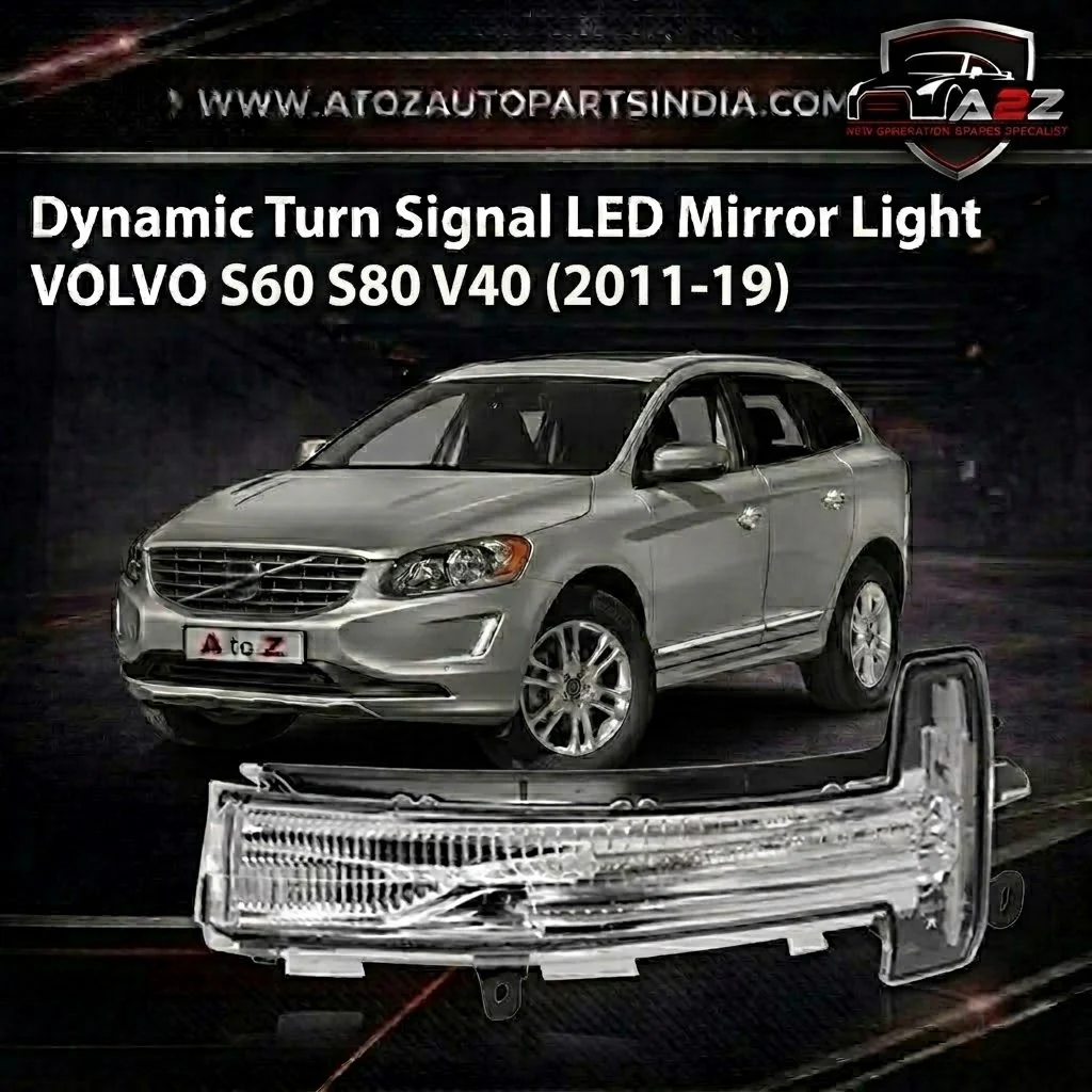 Dynamic Turn Signal LED Mirror Light Left 31402415 & Right 31402416 Compatible with VOLVO S60 S80 V40 Tag-MLV-201