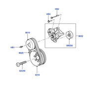Drive Belt LR012663 Compatible With Land Rover & Range Rover Sport I (L320)
