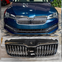 Full Chrome Show Grill With Camera Hole 3V0853653G 3V0853761B 3V0853343A Compatible With Skoda Superb (2019-2024) Tag No.64
