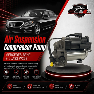Air Suspension Compressor Pump 2223200504 2223200604 0993200104 Compatible With MERCEDES-BENZ S-CLASS W222