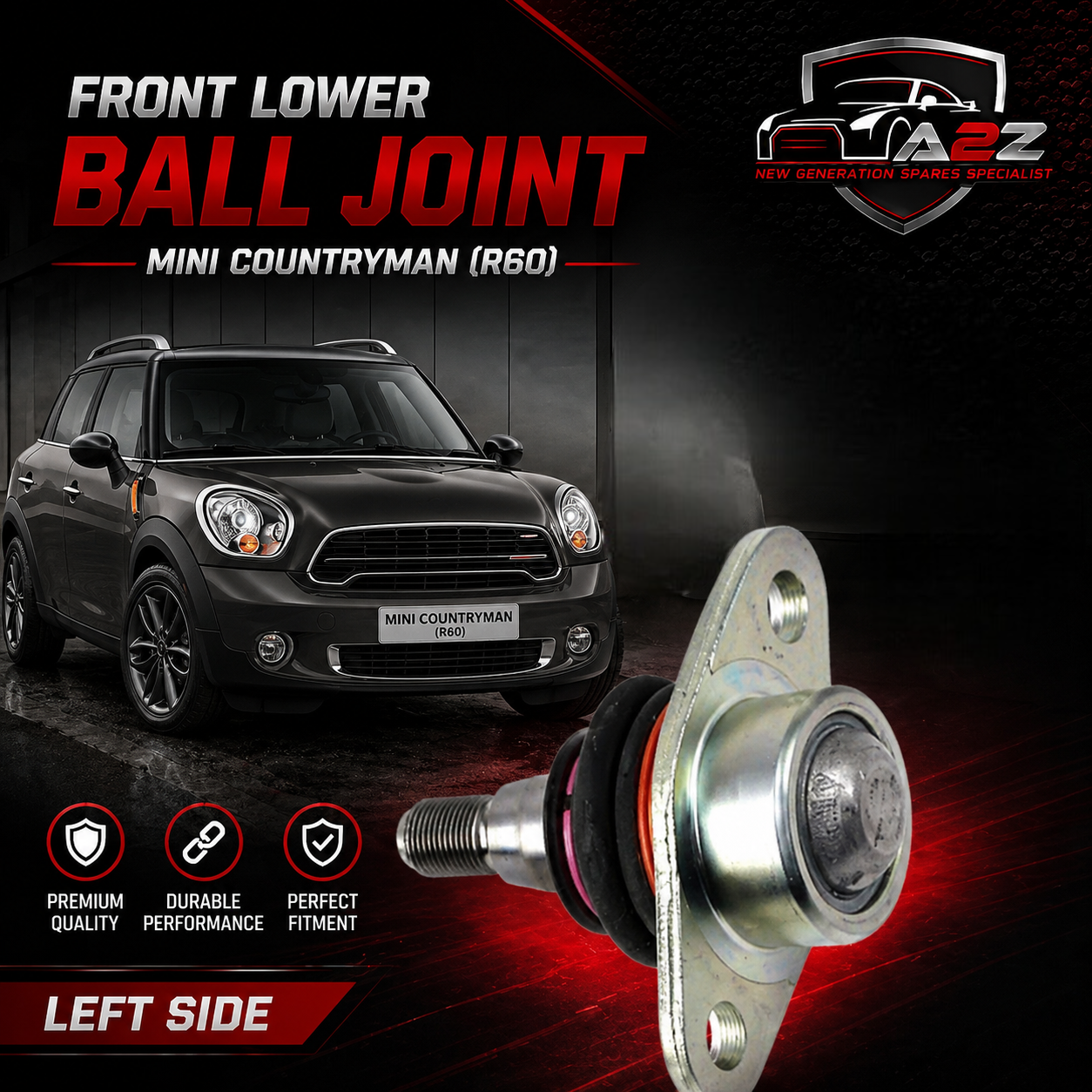 Front Lower Ball Joint Right  & Left 31109803662 Set Compatible With MINI COUNTRYMAN (R60)