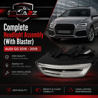 Headlight Headlamp Left 8U0941773B & Right 8U0941774B (With Blaster) Compatible With AUDI Q3 2016 - 2019 Tag No.152