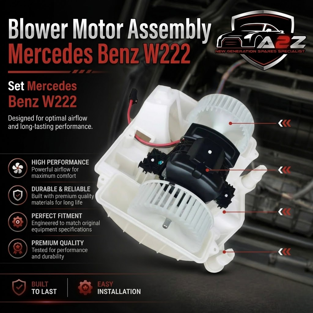 Blower Motor Assembly 2228202214 Compatible With Mercedes Benz W222