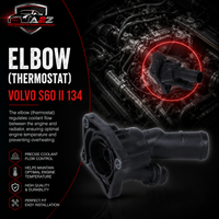 Elbow (Thermostat) 31686046 31474800 31293767 Compatible With VOLVO S60 II 134 Tag-E-115