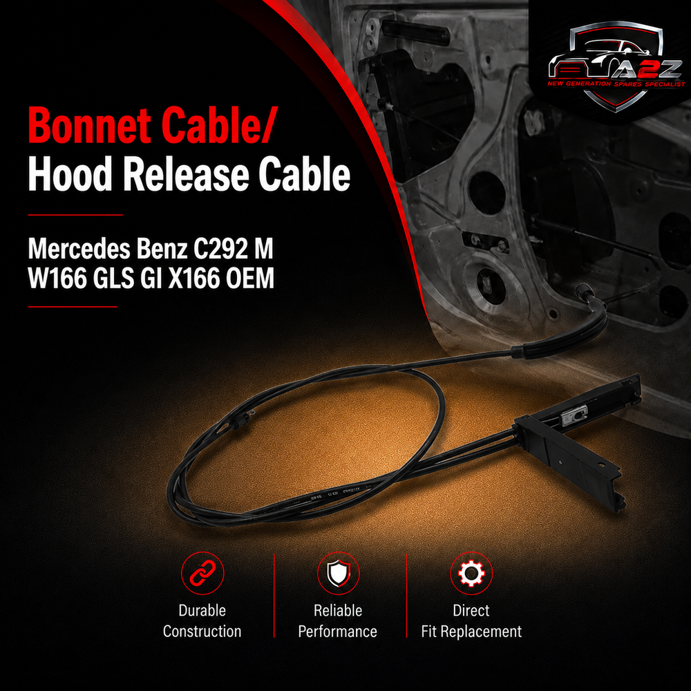 Bonnet Cable/ Hood Release Cable 1668800159/1668801302/A1668800159/A1668801302 Compatible With Mercedes Benz C292 M W166 GLS Gl X166 OEM