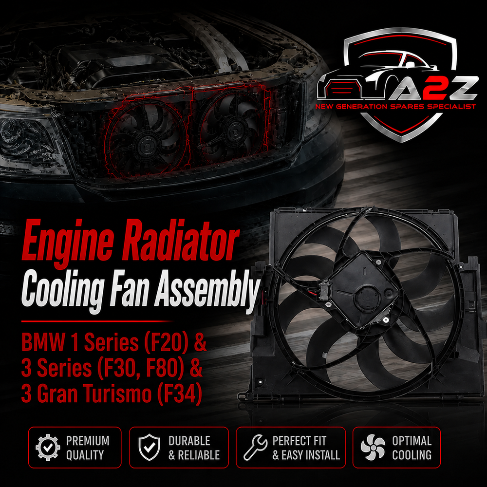 Engine Radiator Cooling Fan Assembly 17428641963 17427600557 17426600558 17428621191 17427640509  Compatible With BMW 1 Series (F20) & 3 Series (F30, F80) & 3 Gran Turismo (F34)
