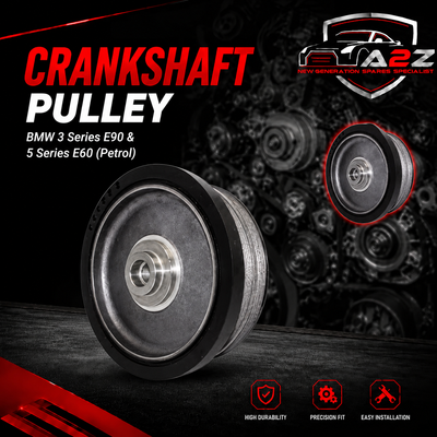 Crankshaft Pulley 11237805696 11237787304 11237790921 11237793882 11237801977 Compatible With BMW 3 Series E90 & 5 Series E60 (Petrol) Tag-CP-15