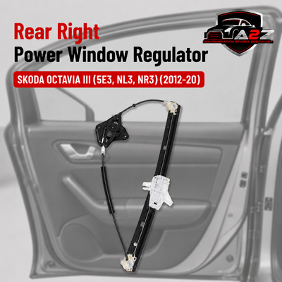 Rear Right  Power Window Regulator 5E0839462 Compatible with SKODA OCTAVIA III (5E3, NL3, NR3)