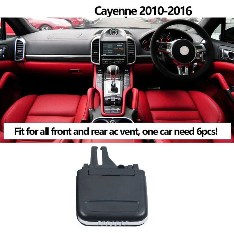 Air Conditioner Back Ac Vent Grille Outlet Tab Clip Slider Repair Kit 7P5819000 Compatible With PORSCHE CAYENNE (92A)  (Set Of 2)