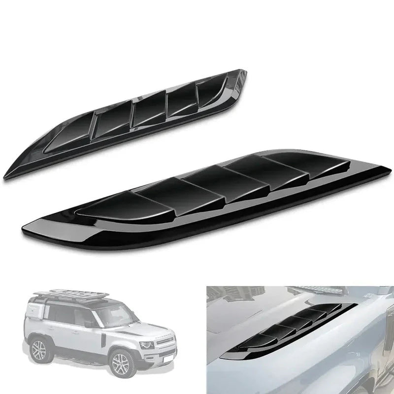 Glossy Back Bonnet Vent Compatible With Land Rover Defender 5 L663