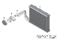 Air Conditioning Evaporator (Cooling Coil) 64119383678 64119237501 Compatible with BMW 5 Series (F10) LCI &  6 Convertible (F12) & 7 Series (F01, F02, F03, F04) & ROLLS-ROYCE DAWN (RR6) & GHOST I (RR4) & WRAITH (RR5)