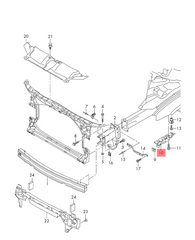 Front Bumper Retainer Bracket Left 4G5807283  & Right 4G5807284 Compatible With A6 4G 2011-2014 Tag No.61