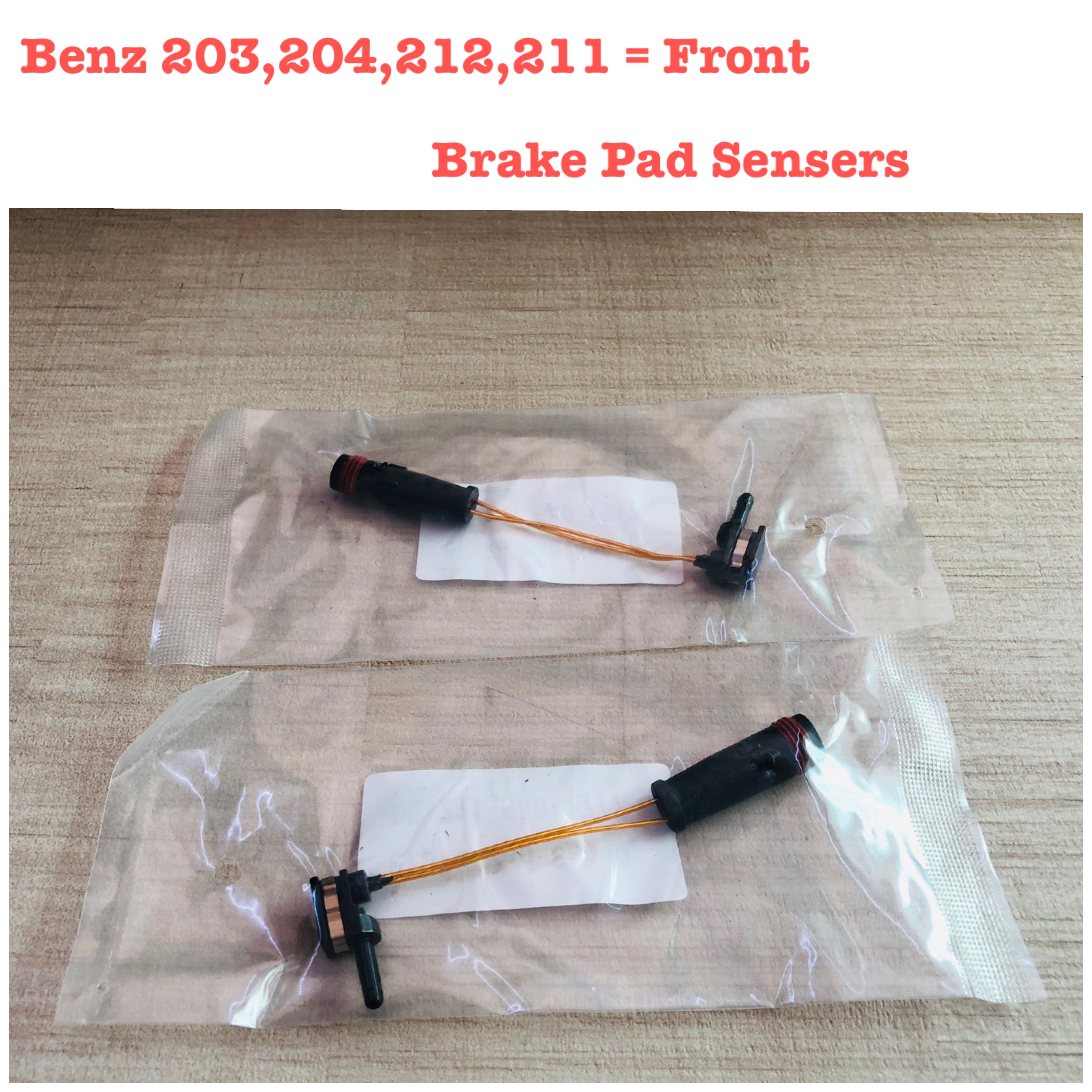 Brake Pad Wear Sensor 2115401717 2205400617 2205400717 A2115401717 A2205400617 A2205400717 Compatible With MERCEDES-BENZ C-CLASS W205 & GL-CLASS X166 & E-CLASS W211 & S-CLASS W221 W222