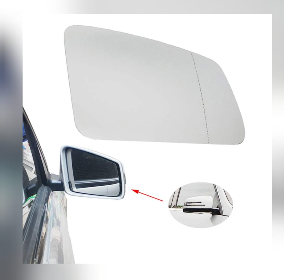 Side Mirror Glass Set Left 2128101721 & Right 2128101821 Compatible With Mercedes Benz 204/212/156/246/117/176