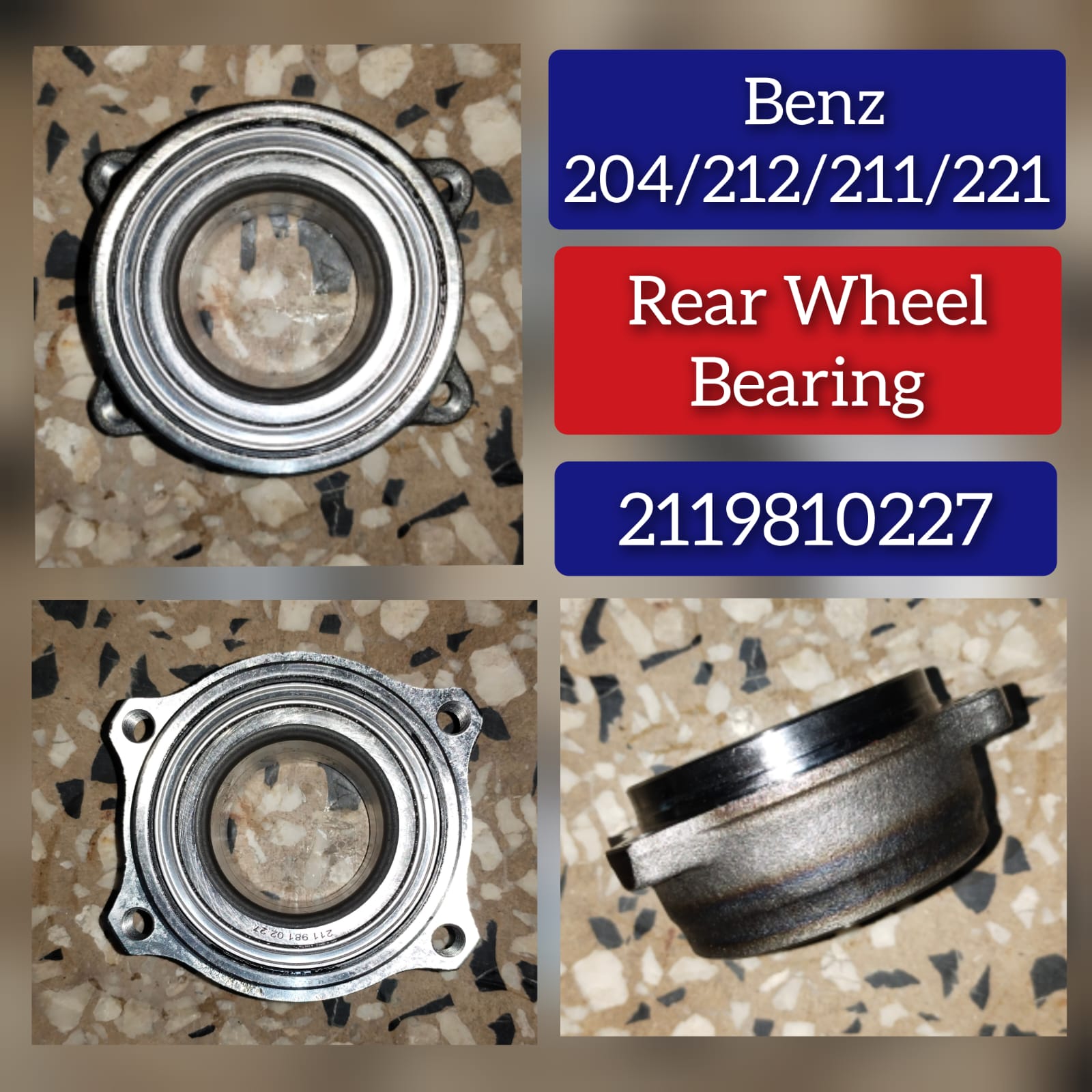 Front Wheel Hub 2303300325 2119800002 Compatible With MERCEDES-BENZ CLS C219 & E-CLASS W211