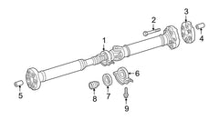 Drive Shaft 2054110100 Compatible With MERCEDES-BENZ & C-CLASS (W205) & E-CLAS (W212) & S-CLASS (W223)