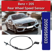 Rear Left/Right ABS Wheel Speed Sensor 2059058503 A2059058503 Compatible With MERCEDES-BENZ C-CLASS W205