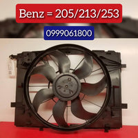 Engine Radiator Cooling Fan Assembly A0999061100 0999061100 A0999061800 0999061800 Compatible With MERCEDES-BENZ C-CLASS (W205) & C-CLASS Convertible (A205) & E-CLASS (W213) & GLC (X253)