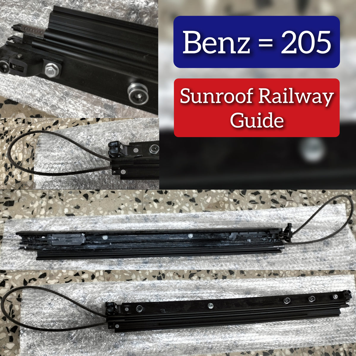 Sunroof Guide Rail Frame Track Compatible With Mercedes-Benz C-CLASS W205 & GLC C253 Skylight guide bracket