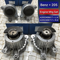 Engine Mount Left 2052406617 & Right 2052406717 Compatible With MERCEDES-BENZ C-CLASS W205
