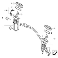Electric Fuel Pump 16114422731 16117190946 16117197074 Compatible With BMW 3 Series E90 & X1 E84 Tag No.18