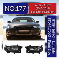 Fog Lamp Set Left 8T0941699G & Right 8T0941700G Compatible With Audi A5 (2013-16) Tag No.177