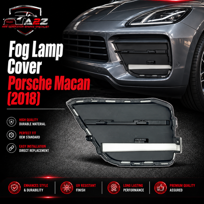 Fog Lamp Cover Compatible With Porsche Macan 2018 Fog Lamp Cover Left 95B121333C & Right 95B121334C 95B121333C1E0 Fog No.172 (2019-21)