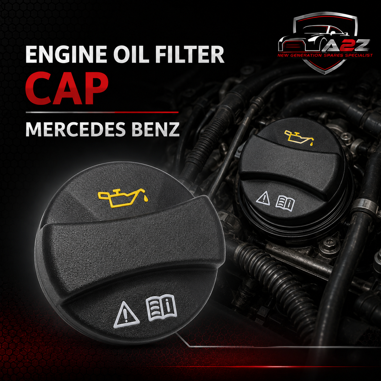 Engine Oil Filter Cap 0000100301 Compatible With Mercedes Benz