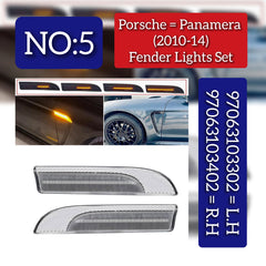 Additional Turn Indicator Lamp Left 97063103302 & Right 97063103402 Compatible with PORSCHE PANAMERA 970 2010-2014 Tag-FBL-05