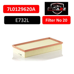 Air Filter 7L0129620A & E732L & LX793 7P0129620A Compatible With  AUDI Q7 (4LB) & LAND ROVER RANGE ROVER III (L322) & PORSCHE CAYENNE (92A)Tag No:20