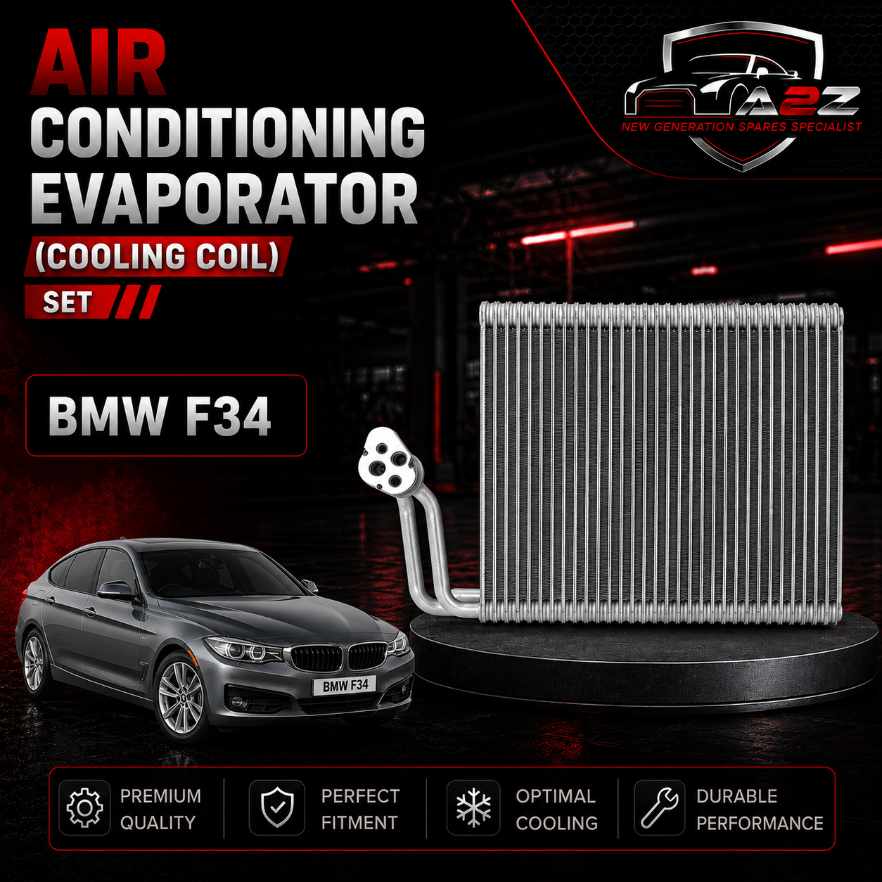 Air Conditioning Evaporator (Cooling Coil) 6411697554 Compatible with BMW F34