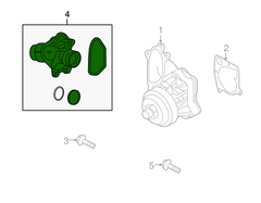 Thermostat Housing 11517805811   Compatible With BMW 5 Series (E60) & 7 Series (E65, E66, E67) & X5 (E70) Tag No.99