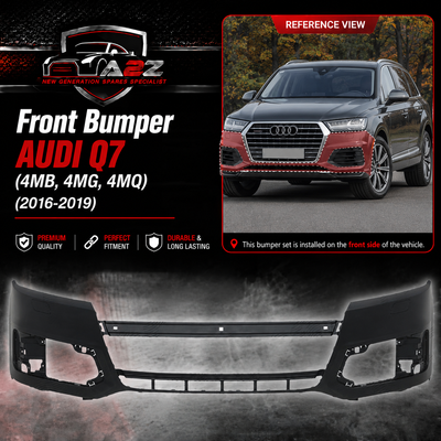Front Bumper 4M0807065C 4M0807065CGRU Compatible With  AUDI Q7 (4MB, 4MG, 4MQ) (2016-2019) Tag No.111