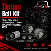Timing Belt Kit KTB296 038198119A 038198119C 038198119J Compatible With SKODA FABIA II (542) OCTAVIA II (1Z3) | LAURA & VW JETTA III (1K2) | BORA | VENTO (DAYCO)