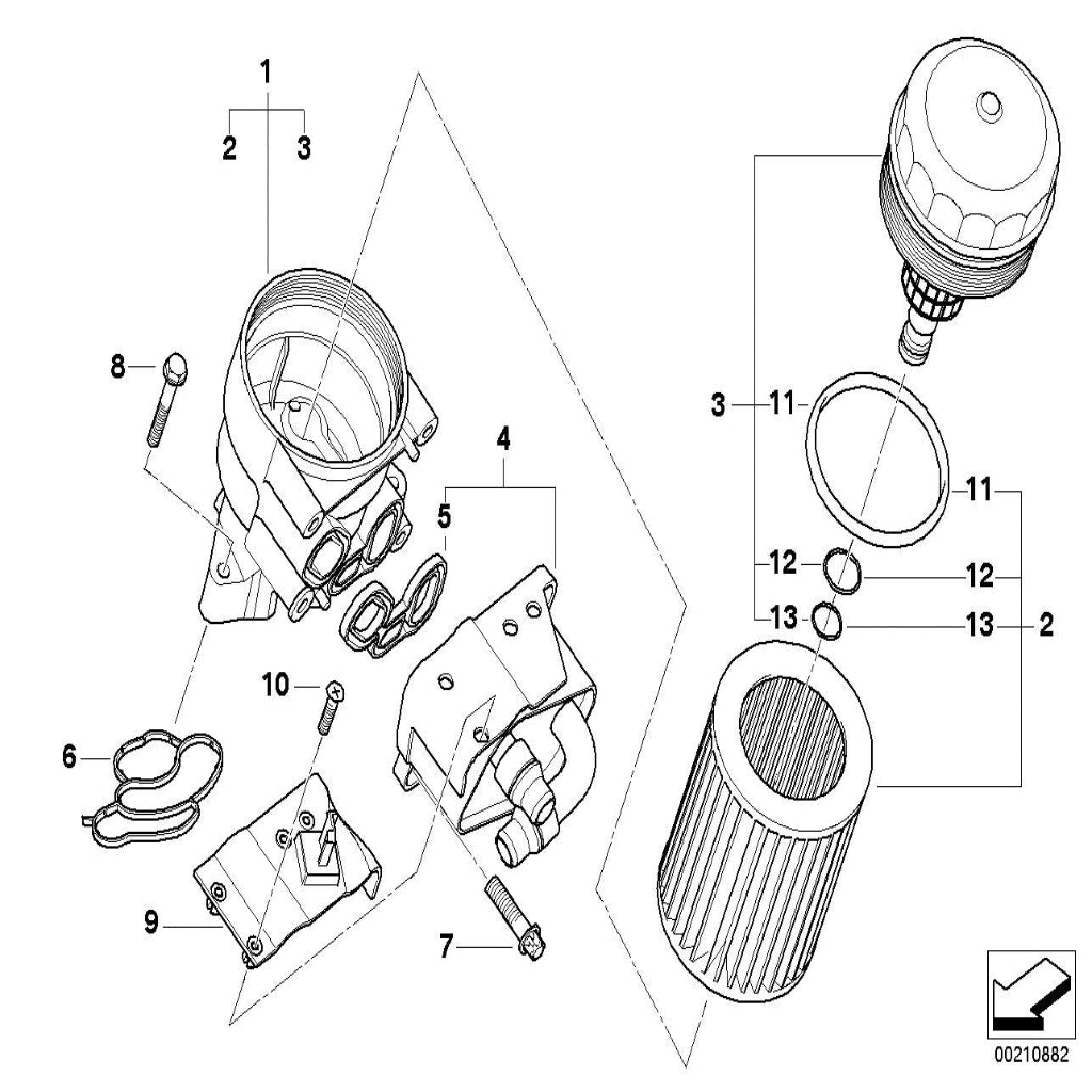 Oil Cooler 11427508966 11427508967 11427508970 7508966 7508967 7508970 7508967  For BMW 3 Series E90 & X1 E84 Tag-O-06