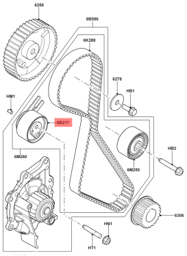 Timing Belt Tensioner LR009395 LR011694 LR001269 Compatible With LAND ROVER & DISCOVERY SPORT (L550) & FREELANDER 2 (L359) | LR2 & RANGE ROVER EVOQUE (L538) Tag no : 7