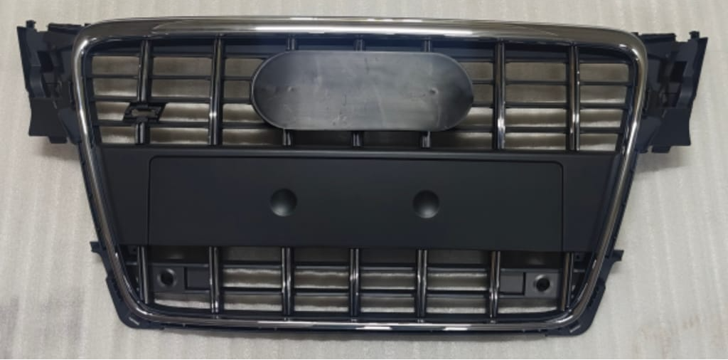 S4 Matt Grey Upgrade Show Grill Compatible With Audi = A4 (2009-11) Tag No.7