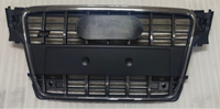 S4 Matt Grey Upgrade Show Grill Compatible With Audi = A4 (2009-11) Tag No.7