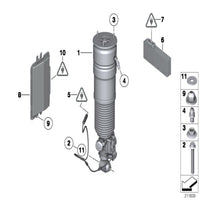 Rear Left Air Suspension Shock Absorber Strut 37126795873 Compatible With OEM quality for Rolls Royce Ghost RR4